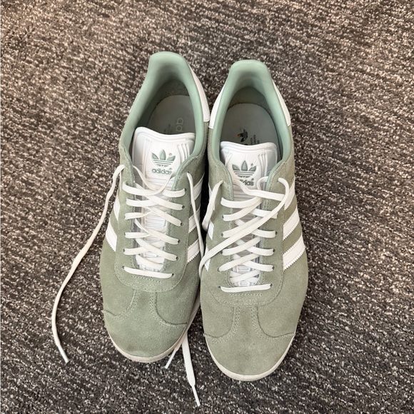Adidas Gazelle Mint Green and White Sneakers - Picture 2 of 5